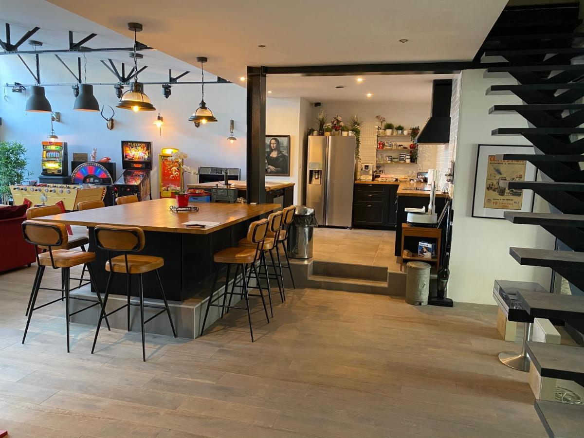Loft Spa Reims-Fr 250M2 Privatifs, Piscine Interieure Chauffee, Spa Et Parking エクステリア 写真